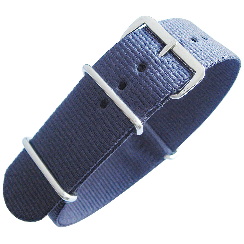 Fluco NATO Blue Nylon Watch Strap | Holben's