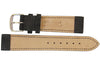 Fluco Nizza Black Suede Leather Watch Strap - Holben's Fine Watch Bands
