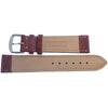 Fluco Nizza Bordeaux Suede Leather Watch Strap - Holben's Fine Watch Bands