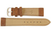 Fluco Nizza Hazelnut Rust Suede Leather Watch Strap - Holben's Fine Watch Bands