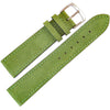 Fluco Nizza Kermit Green Suede Leather Watch Strap - Holben's Fine Watch Bands