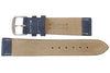 Fluco Nizza Navy Blue Suede Leather Watch Strap - Holben's Fine Watch Bands