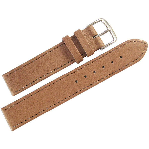 Fluco Pigskin Leather Watch Strap Tan-Holben's Fine Watch Bands