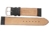 Fluco Record Buffalo-Grain Leather Watch Strap Black-Holben's Fine Watch Bands