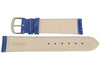 Fluco Chiara Blue Crocodile-Grain Leather Watch Strap | Holben's