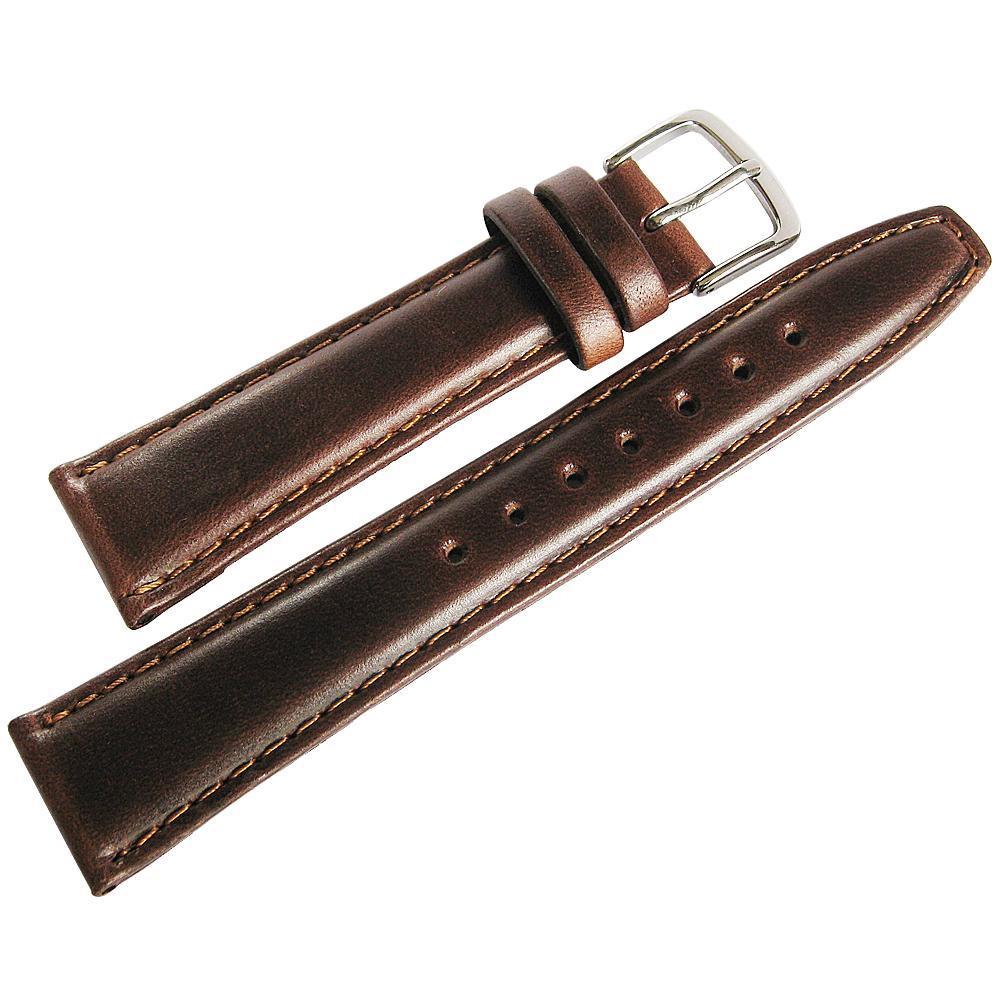 Hadley-Roma MS 881 Smooth Leather Watch Strap Brown-Holben's Fine Watch Bands