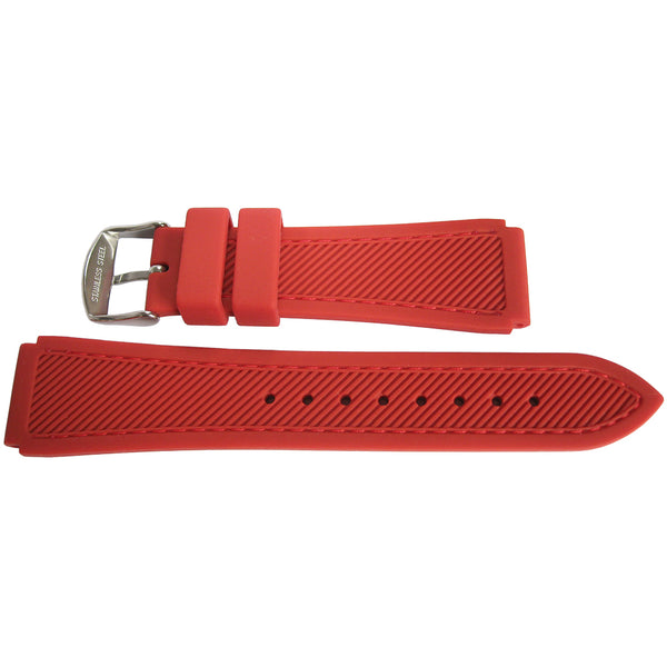 Hadley-Roma MS3346 Silicone Rubber Red Watch Strap | Holben's
