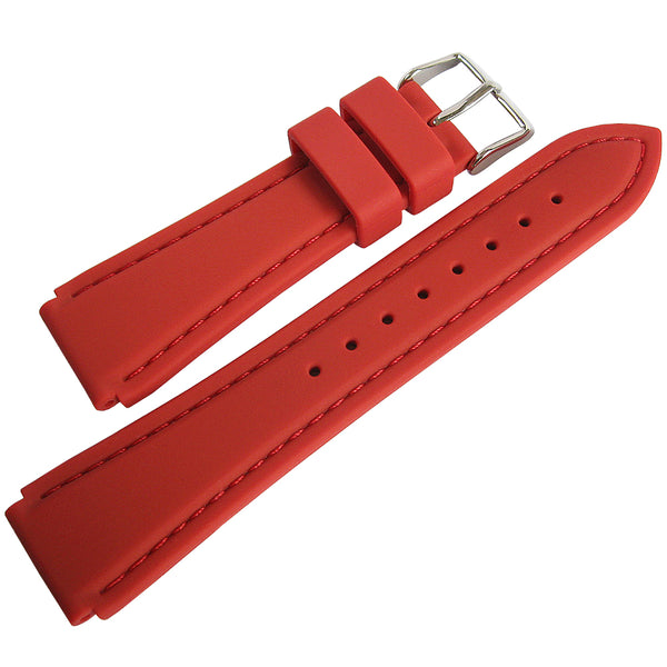 Hadley-Roma MS3346 Silicone Rubber Red Watch Strap | Holben's