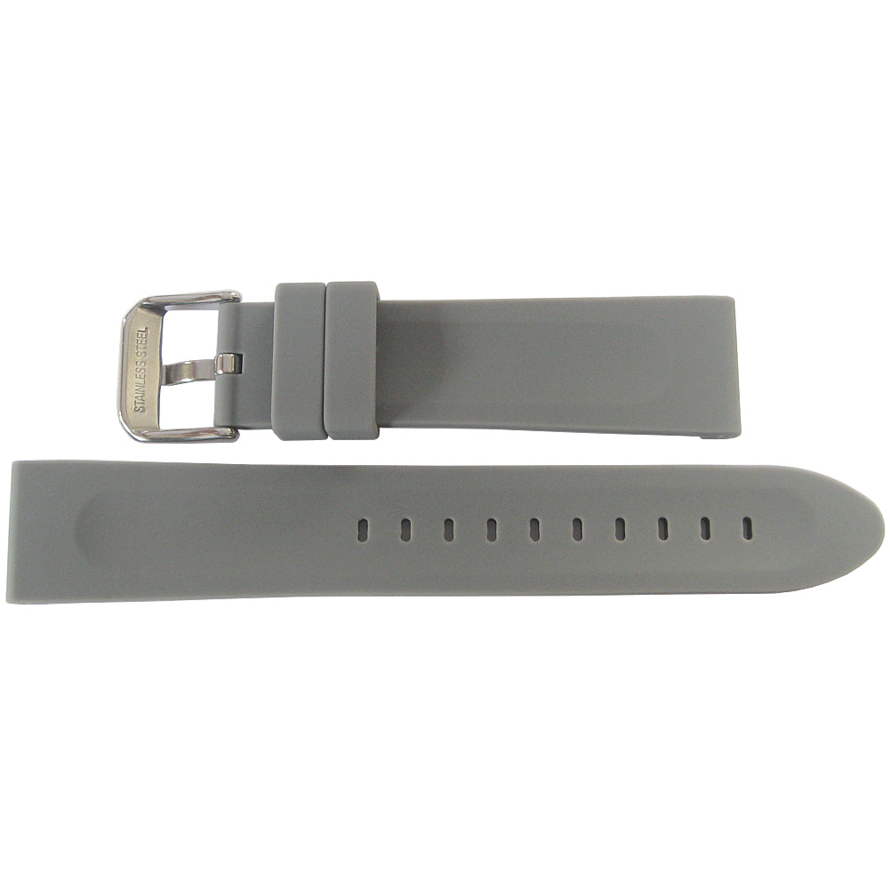 Hadley-Roma MS3377 Silicone Rubber Grey Watch Strap | Holben's
