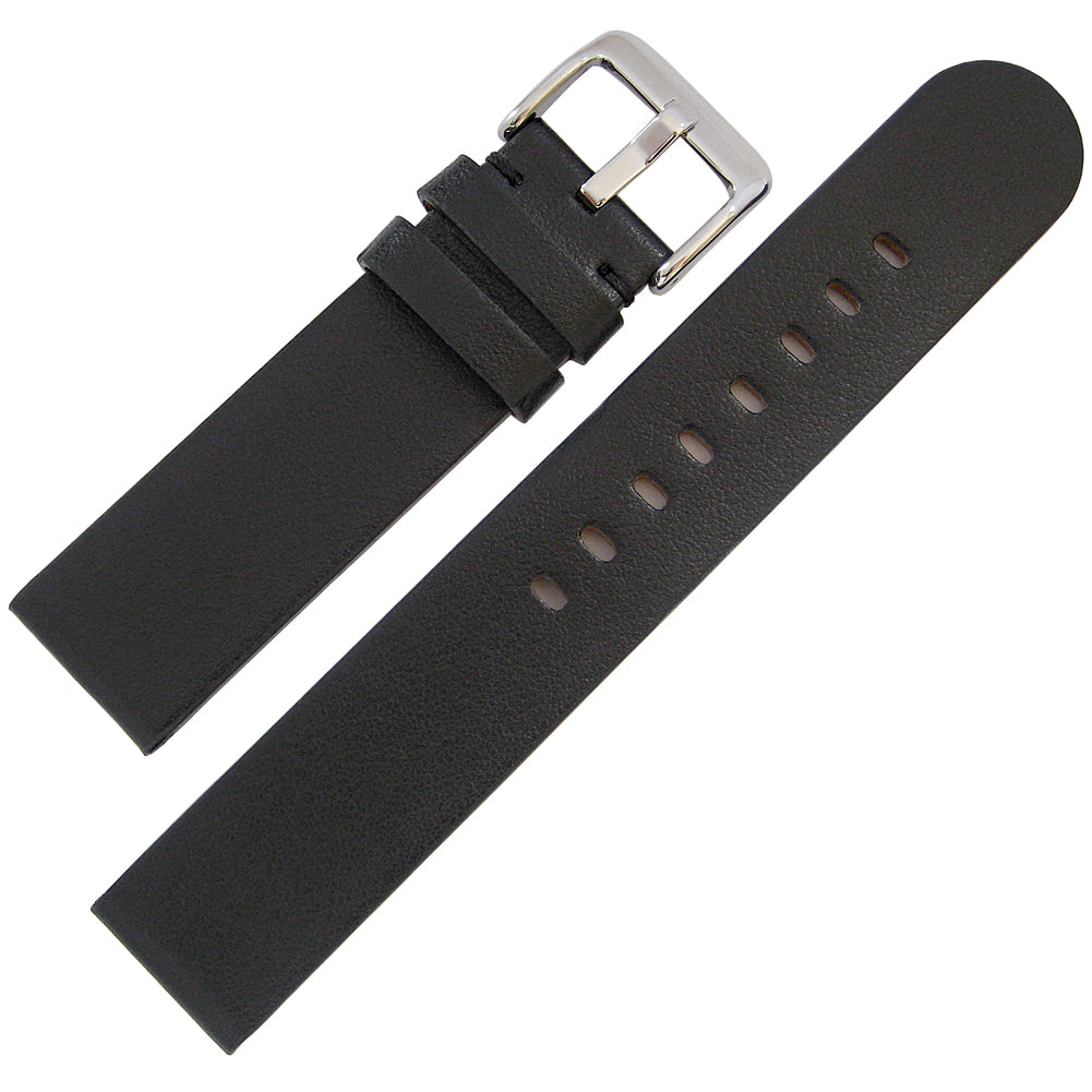 Hadley-Roma MS745 Apple Skin Black Vegan Watch Strap - Holben's Fine Watch Bands