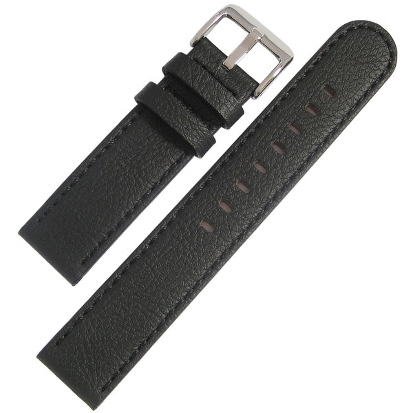 Hadley-Roma MS747 Apple Skin Black Vegan Watch Strap - Holben's Fine Watch Bands