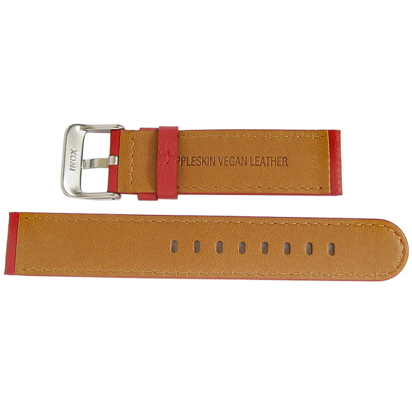 Hadley-Roma MS747 Apple Skin Red Vegan Watch Strap-Holben's Fine Watch Bands