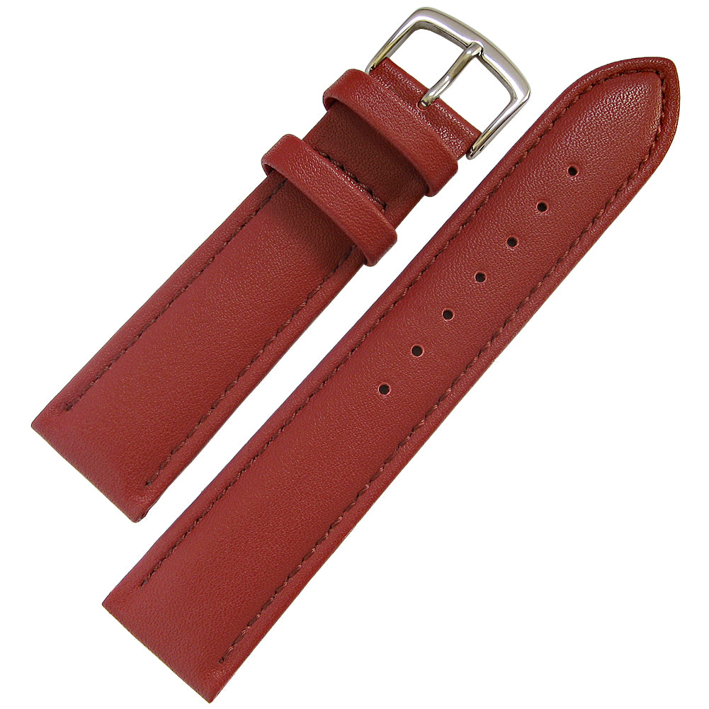 Hadley-Roma MS750 Burgundy Vegan MicroFiber Watch Strap-Holben's Fine Watch Bands