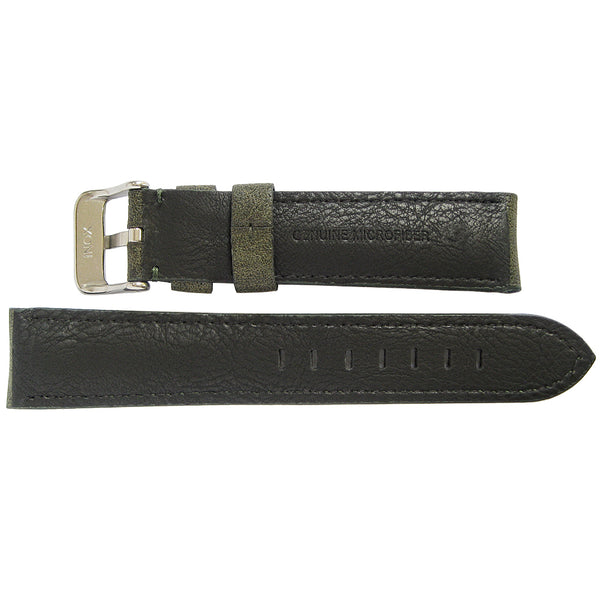 Hadley-Roma MS752 Green Vegan MicroFiber Watch Strap-Holben's Fine Watch Bands