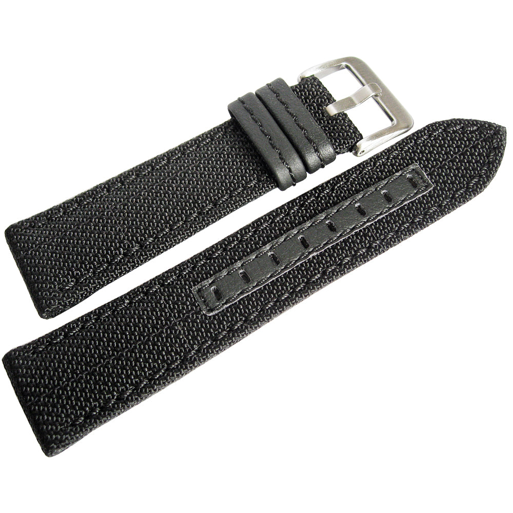 Hadley-Roma MS848 Kevlar Black Watch Strap-Holben's Fine Watch Bands