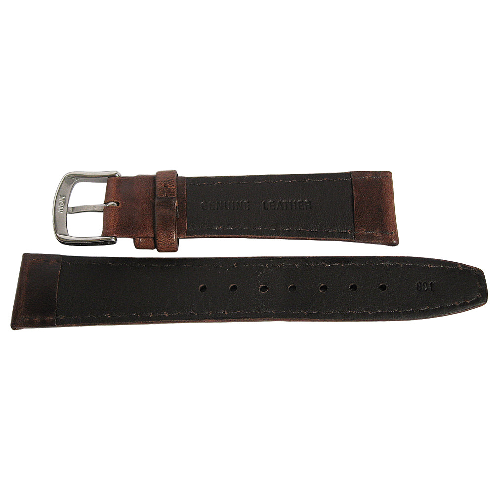 Hadley-Roma MS 881 Smooth Leather Watch Strap Brown-Holben's Fine Watch Bands