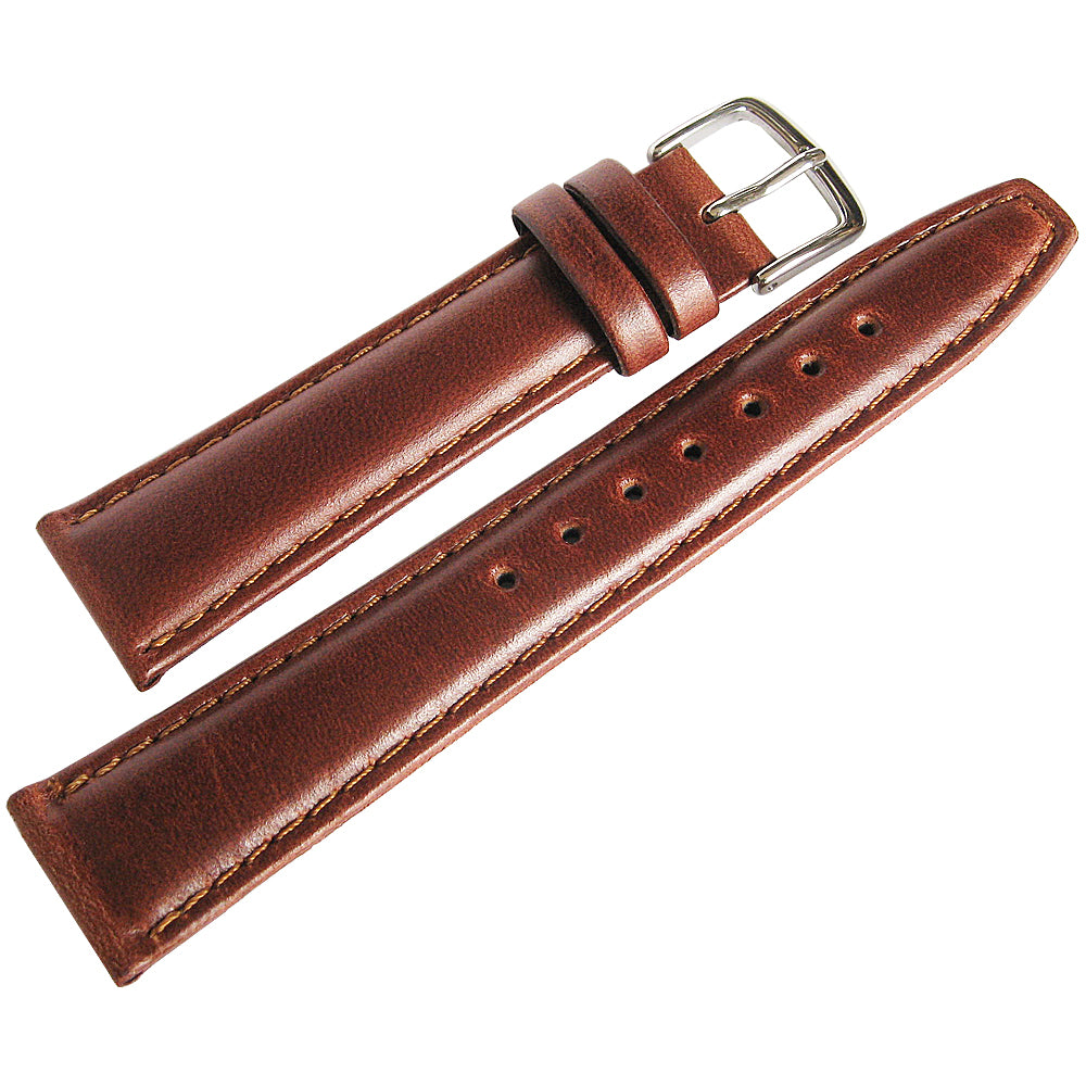 Hadley-Roma MS 881 Oil-Tanned Leather Chestnut Watch Strap | Holben's