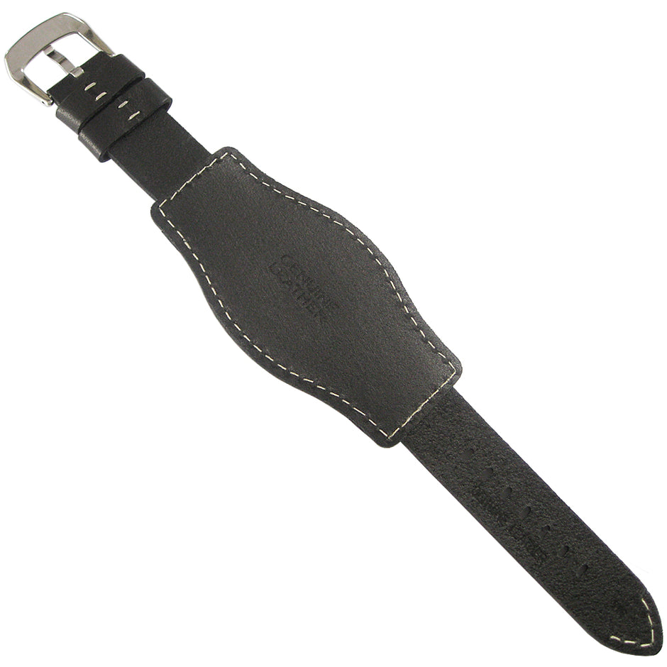 Hadley-roma Ms918 Bund Leather Watch Strap 