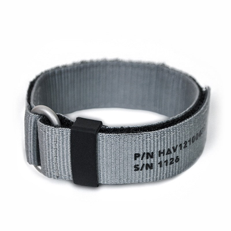 Haveston IVA Grey Hook & Loop Velcro Watch Band | Holben's