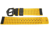 Hirsch Ayrton Carbon Black Yellow-Stitch PVD Leather Watch Strap-Holben's Fine Watch Bands