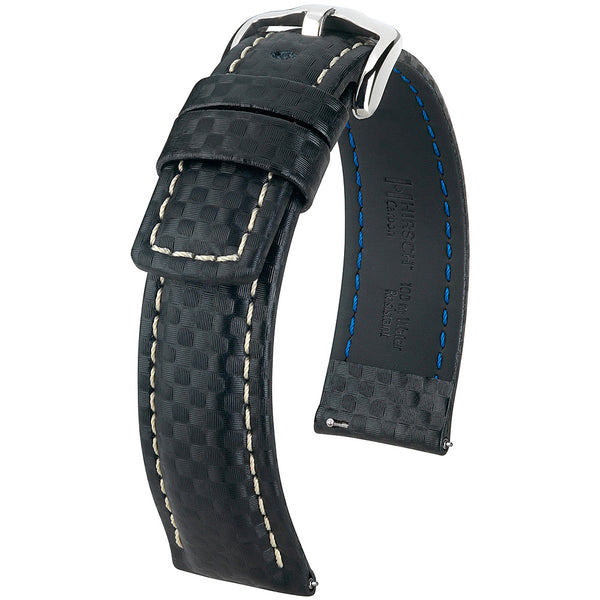 Hirsch Carbon Black Watch Strap-Holben's Fine Watch Bands