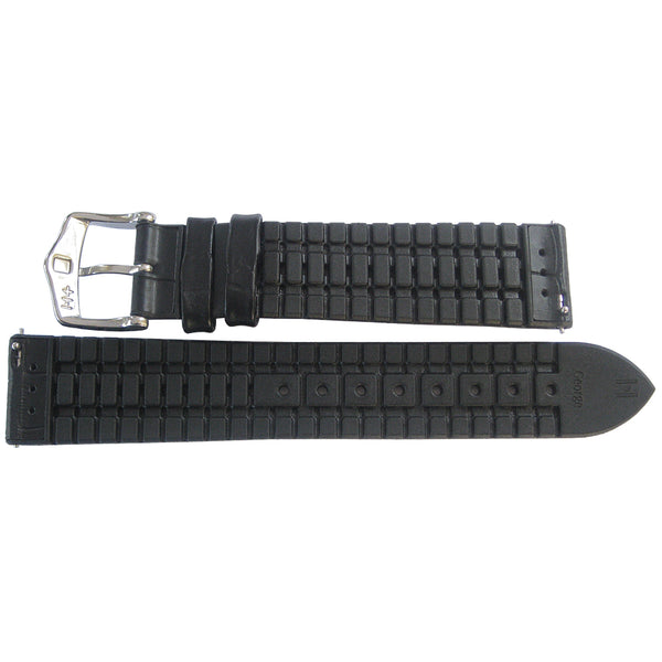 Hirsch George Alligator Black Leather Watch Strap-Holben's Fine Watch Bands