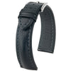 Hirsch Lucca Black Leather Watch Strap-Holben's Fine Watch Bands