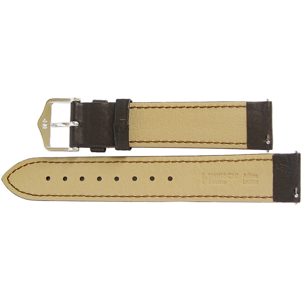 Hirsch Merino Brown Sheepskin Leather Watch Strap-Holben's Fine Watch Bands