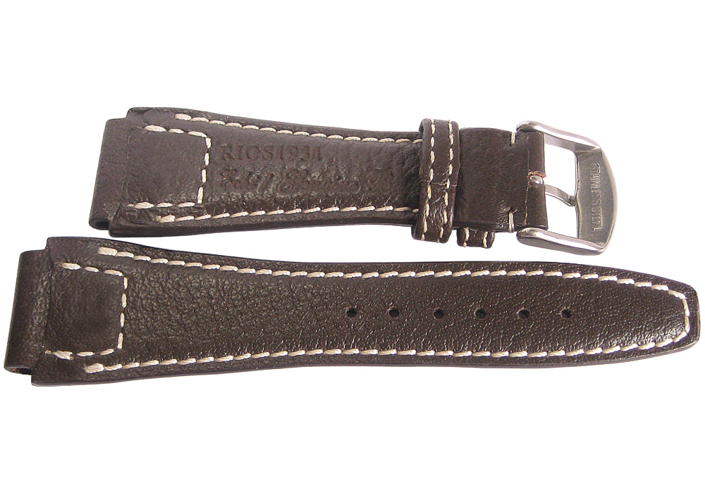 RIOS1931 Nature Buffalo Leather Mocha Watch Strap - Holben's Fine Watch Bands